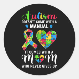 Inspirerend prijsopgave — Mam Autism Awareness Wo Ronde Sticker