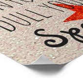 Inspirerend prijsopgave | Nooit uw spaarpje optrek Poster (Hoek)