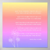 Inspirerend prijsopgave | Positief denken van Gand Poster (Voorkant)