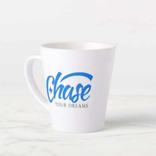 Inspirerend prijsopgave verkiest uw dromen latte mok (Linkerhoek)