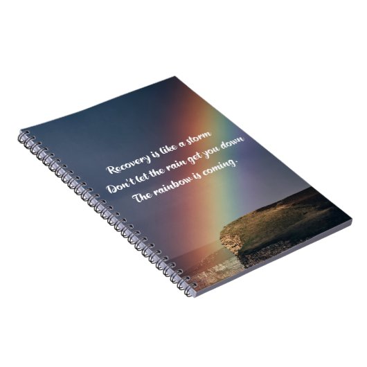 Inspirerend prijsopgave voor Addication Recovery Notitieboek (Rechterzijde)