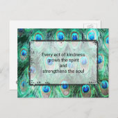 Inspirerend prijsopgave voor kindness Spirit en so Briefkaart (Voorkant / Achterkant)