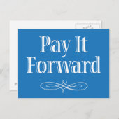 Inspirerend prijsopgave voor Pay It Forward Briefkaart (Voorkant / Achterkant)