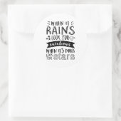 Inspirerend prijsopgave: zoek naar ster en regenbo ronde sticker (Tas)