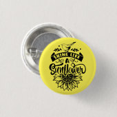 Inspirerend prijsopgave | Zonnebloem Ronde Button 3,2 Cm (Voorkant /achterkant)