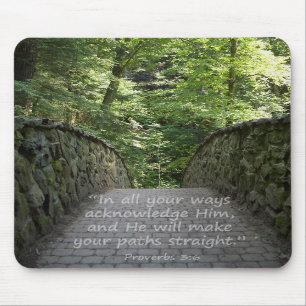 Inspirerend (Prov. 3:6) Muismat
