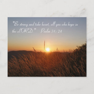 Inspirerend Psalm 31:24 Briefkaart