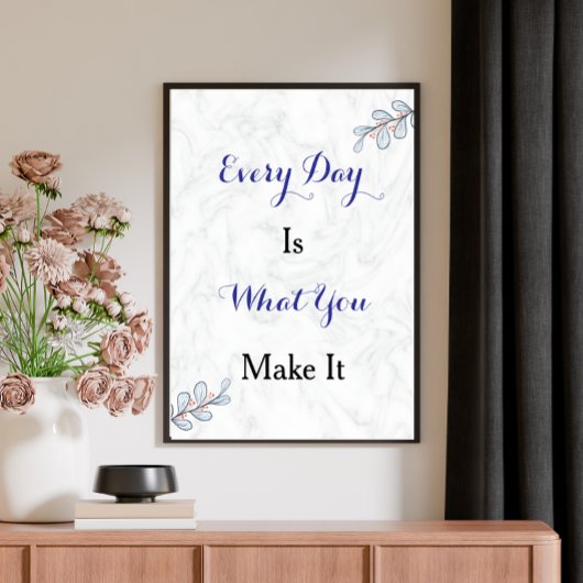 Inspirerend quote Aangepast Modern Script Poster
