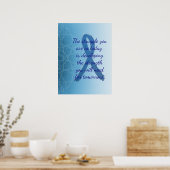 Inspirerend Quote Blue CFS Ribbon Poster (Keuken)