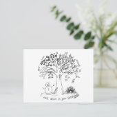 Inspirerend quote briefkaart (Staand voorkant)