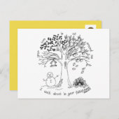 Inspirerend quote briefkaart (Voorkant / Achterkant)