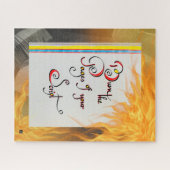 Inspirerend quote De pagina's van uw script brande Legpuzzel (Horizontaal)