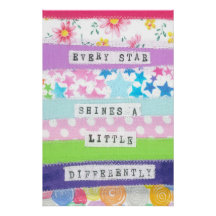 Inspirerend quote - Elke ster schijnt