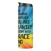 Inspirerend Quote en Hand getrokken Zonnebloem Thermosbeker (Geroteerd rechts)