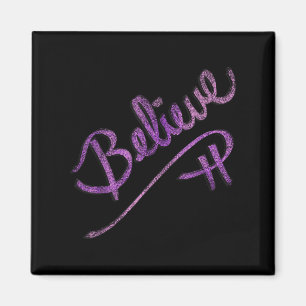 Inspirerend quote Geloof Script Graphic Design Magneet