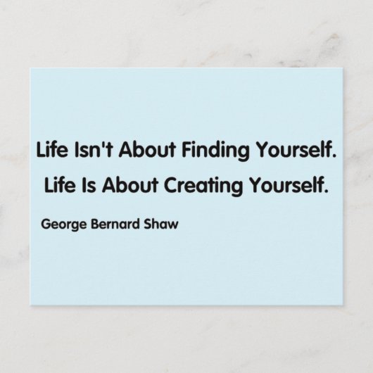 Inspirerend quote - George Bernard Shaw Briefkaart (Voorkant)