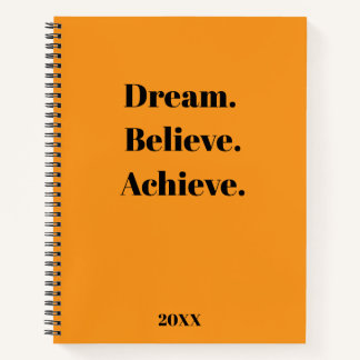Inspirerend Quote Journal & Planner Ontwerp Notitieboek