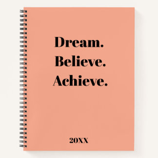 Inspirerend Quote Journal & Planner Ontwerp Notitieboek
