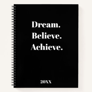 Inspirerend Quote Journal & Planner Ontwerp Notitieboek