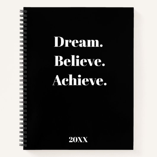 Inspirerend Quote Journal & Planner Ontwerp Notitieboek (Voorkant)