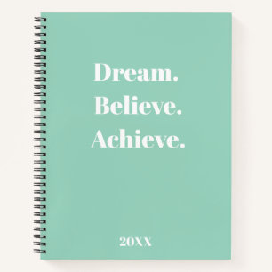 Inspirerend Quote Journal & Planner Ontwerp Notitieboek