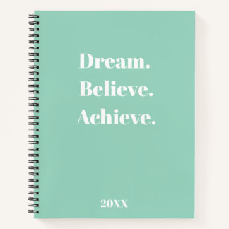 Inspirerend Quote Journal & Planner Ontwerp Notitieboek