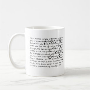Inspirerend Quote Keramische Mok, Motivatie Koffie Koffiemok