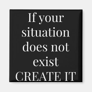 Inspirerend Quote-koelkast Magnet 2X2 Square Magneet