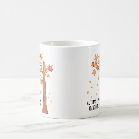 Inspirerend Quote Koffie Mok - Waterverf Design (Center)