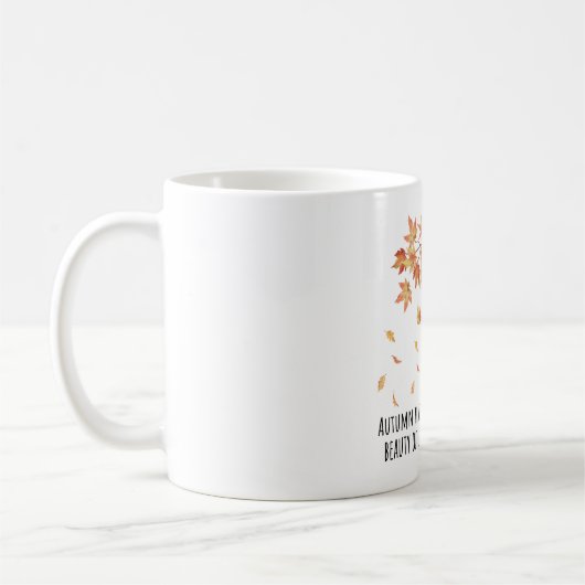 Inspirerend Quote Koffie Mok - Waterverf Design (Links)