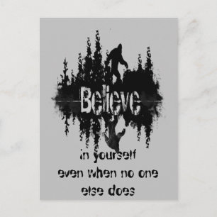 Inspirerend Quote Legend Sasquatch, Big Foot Briefkaart