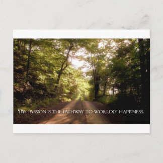 Inspirerend quote -- Passion Briefkaart