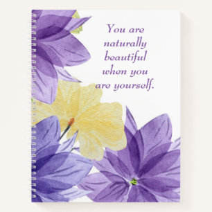 Inspirerend quote Positieve affirmatie Schrijver Notitieboek