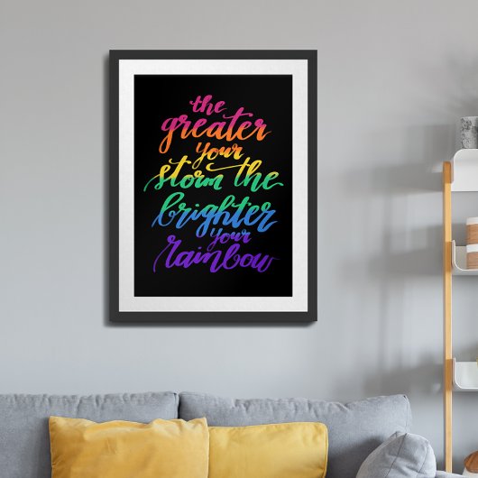 Inspirerend quote Rainbow Poster