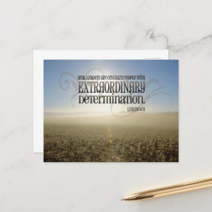 inspirerend quote "Real Leaders" Briefkaart