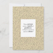 Inspirerend quote Script Pattern 5x7 Flat Kaart (Voorkant)
