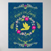 Inspirerend Quote  Script Peace on Earth Poster (Voorkant)