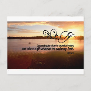 Inspirerend quote van de oude Romeinse dichter - H Briefkaart