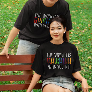 Inspirerend quote vrolijke positieve bevestiging t-shirt