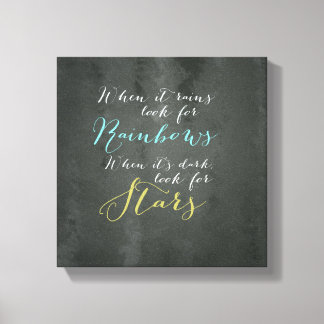 Inspirerend Quote Wall Canvas Afdruk