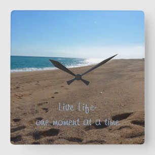 Inspirerend Quote Wall-klok Vierkante Klok