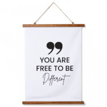 Inspirerend Quote Wood Topped wandtapijt