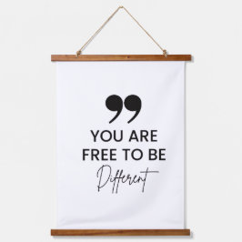 Inspirerend Quote Wood Topped wandtapijt Hangend Wandkleed