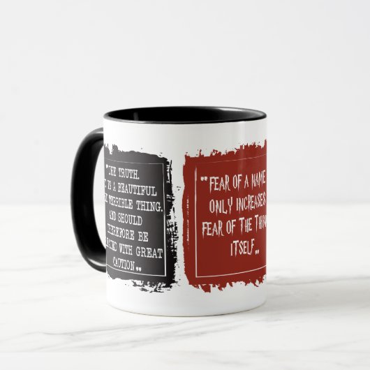 Inspirerend Quotes Magic HP Mok, Wizard Gift Mok (Voorkant links)