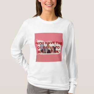 inspirerend quotes op Vrouwendag T-shirt