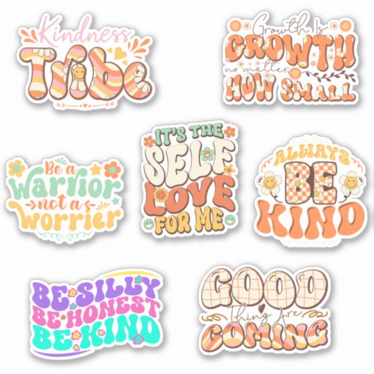 Inspirerend quotes, Positivity scrapbook pack Sticker (Voorkant)