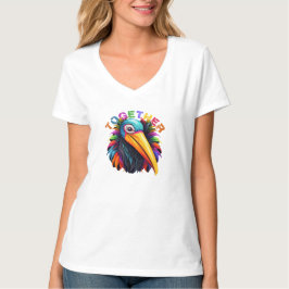 Inspirerend regenboog positief & inclusief T-shirt
