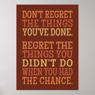 INSPIREREND REGRETS POSTER