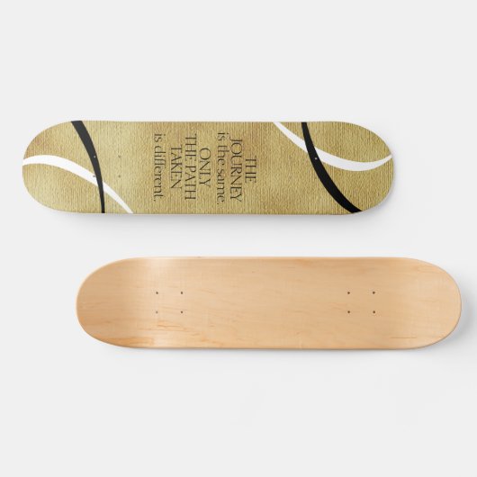 Inspirerend reis- en Padecitaat Skateboard (Horizontaal)