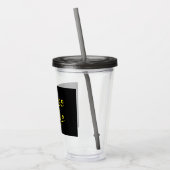Inspirerend reise en shine Faith Black Acryl Drinkbeker (Links)